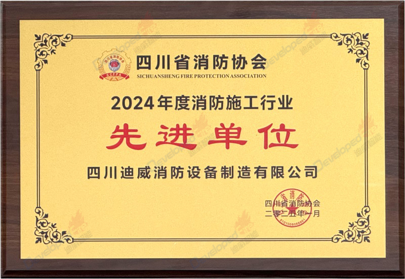 2024年度消防施工行業(yè)先進單位